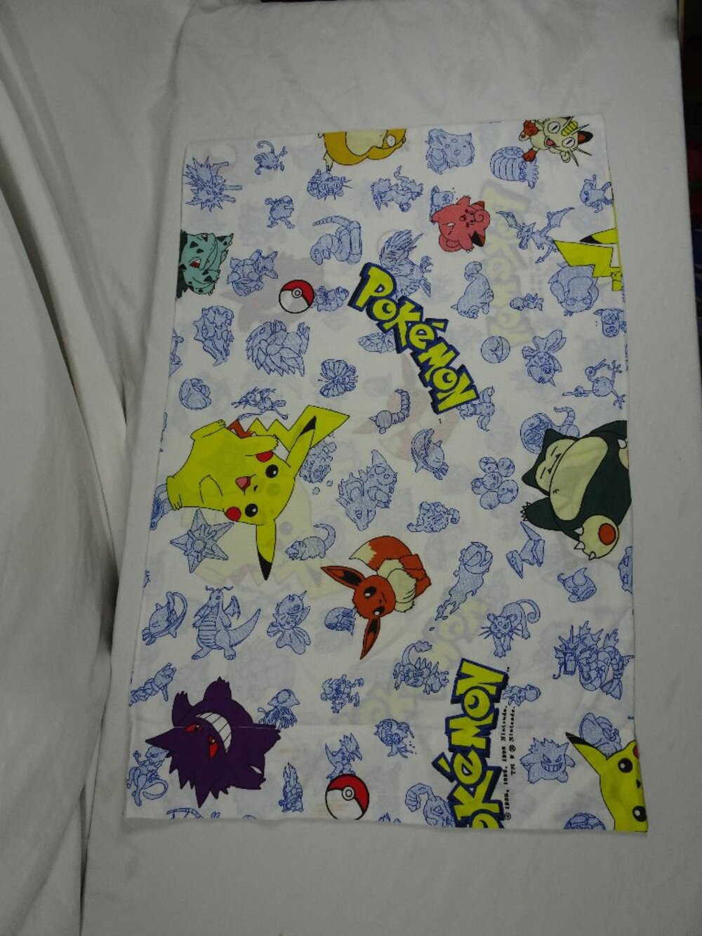 Vintage 90s Nintendo Pokémon Pillow Case